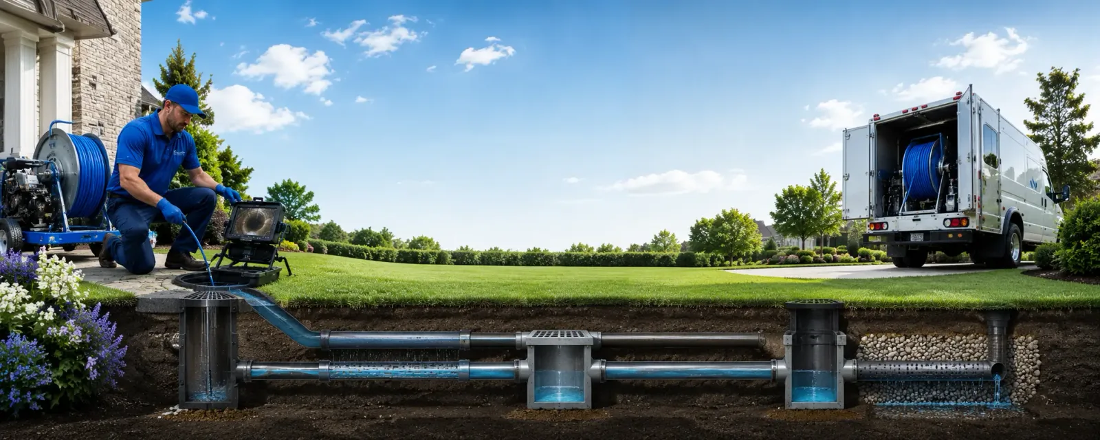 Outdoor drain cleaning information for Winburne, PA